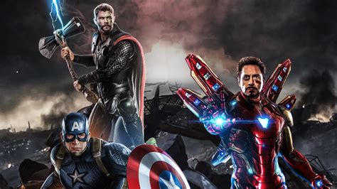 Avengers: Endgame, Captain America, Thor, Iron Man, 4K, #124 Wallpaper PC Desktop