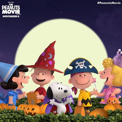 Download Peanuts Charlie Brown Halloween Poster Wallpaper | Wallpapers.com