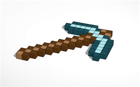 3D design Minecraft Pickaxe - Tinkercad