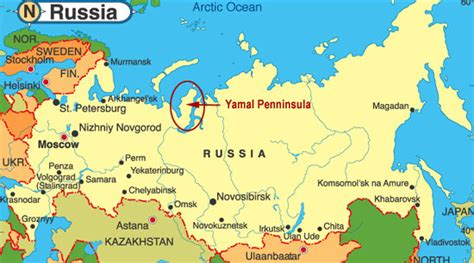 Yamal Peninsula Map