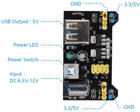 Power Supply Module — SunFounder Euler Kit for Raspberry Pi Pico 1.0 ...