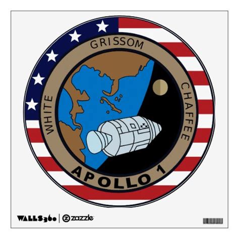 Apollo 1 Mission Patch Room Graphic | Zazzle