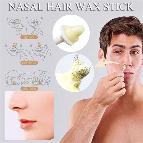 TANGNADE Nose Hair Removal Sticks Nose Wax Applicator For Nostril Nasal ...