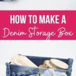 DIY Denim Covered Storage Box - DIY & Crafts