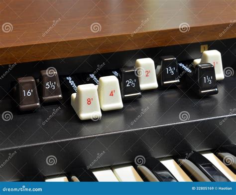 Organ Drawbars stock image. Image of sine, instrument - 32805169