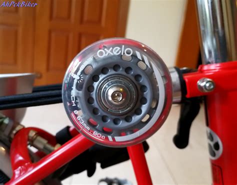 AhPek Biker - Old Dog Rides Again: Brompton Accessories #22 - Oxelo Easy Wheels For Brompton