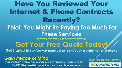 Phone And Internet Bundles For Business - Bizconnectors