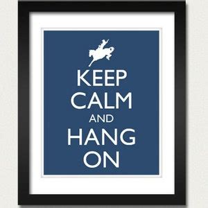 Keep Calm and Hang on Poster Keep Calm and Carry on Horse - Etsy