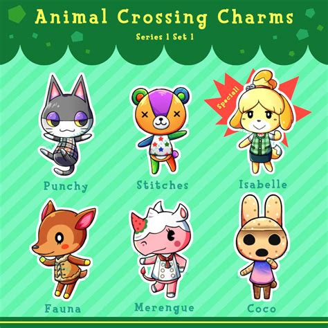 Animal Crossing Charms Series 1 Set 1 by Asazei on DeviantArt