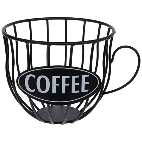 Black Coffee Mug Metal Coffee Pod Holder | Hobby Lobby | 2184398
