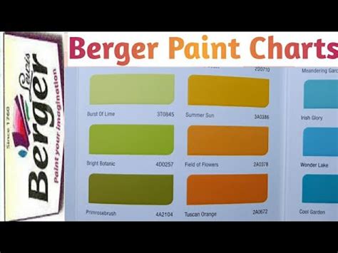 Berger Paints Colour Code Pdf - Paint Color Ideas