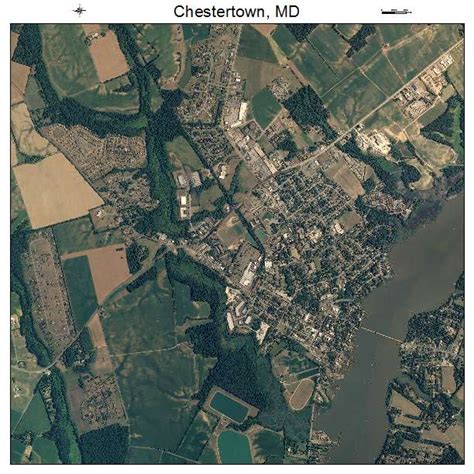 Aerial Photography Map of Chestertown, MD Maryland