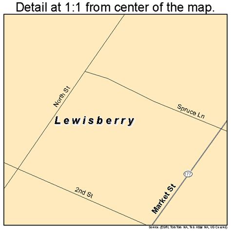 Lewisberry Pennsylvania Street Map 4242968