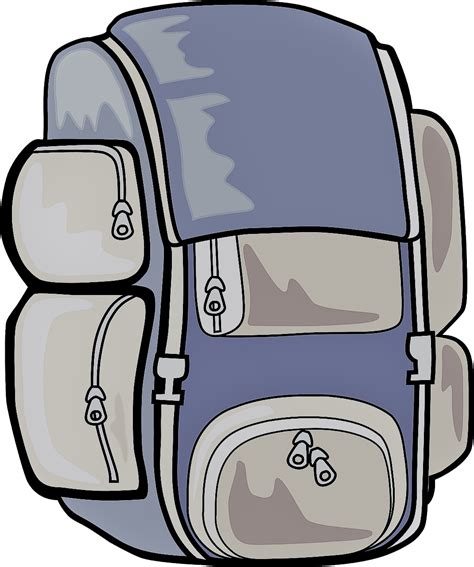 Free Backpack Clipart Black And White, Download Free Backpack Clipart Black And White png images ...