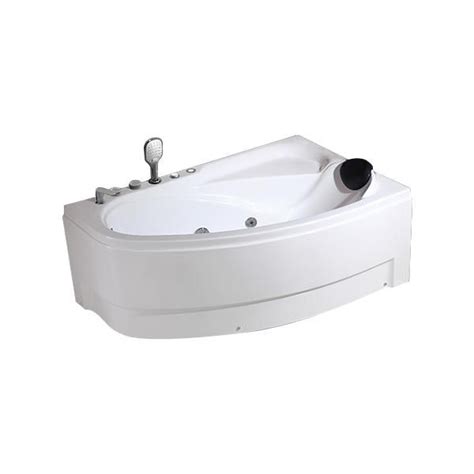 Pozzi Crescent Series Corner Whirlpool Tub