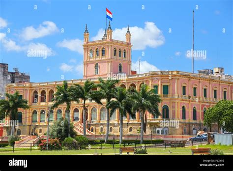 Presidential Palace in Asuncion, Paraguay. It serves as a workplace for ...