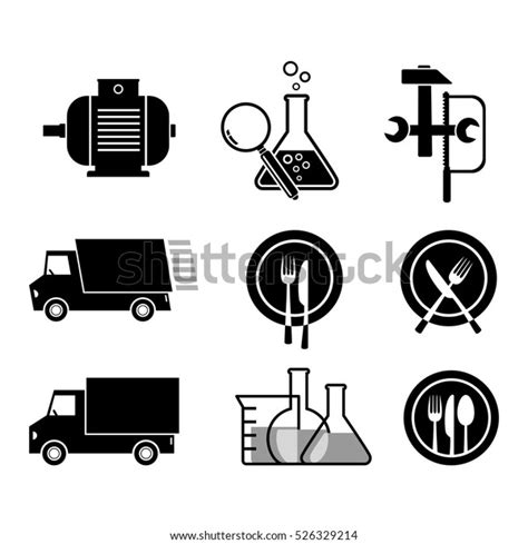 Black Vector Icons Isolated Set On Stock Vector (Royalty Free) 526329214 | Shutterstock