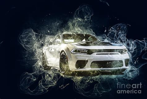 Dodge Charger SRT Hellcat 2021 Drawing by Marietta Beatty - Pixels