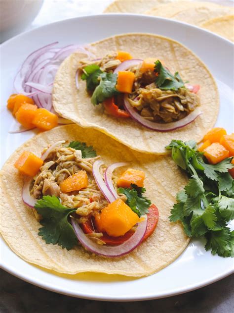 Mango Curry Jackfruit Tacos (Gluten Free, Vegan) - From My Bowl