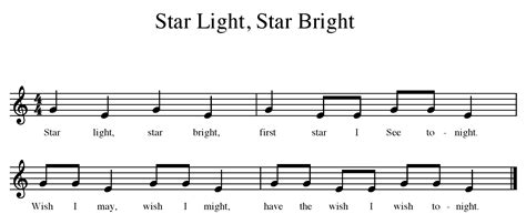 Star Light, Star Bright for the elementary music classroom