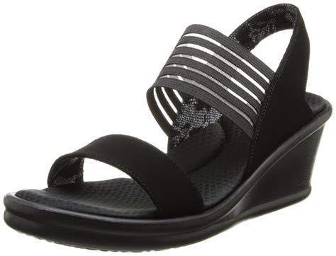 Skechers Women's 38472 Sling Back Sandals, Black (Black), 5 UK 38 EU ...