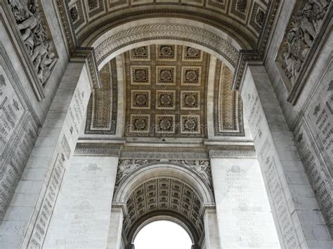 Interior Arc De Triomphe in Paris Stock Image - Image of craftsmanship, triomphe: 16632833