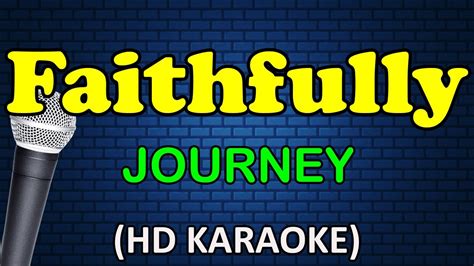 FAITHFULLY - Journey (HD Karaoke) - YouTube