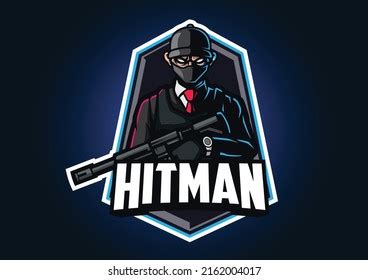 Logo Mascot Hitman Illustration Vector Stock Vector (Royalty Free ...