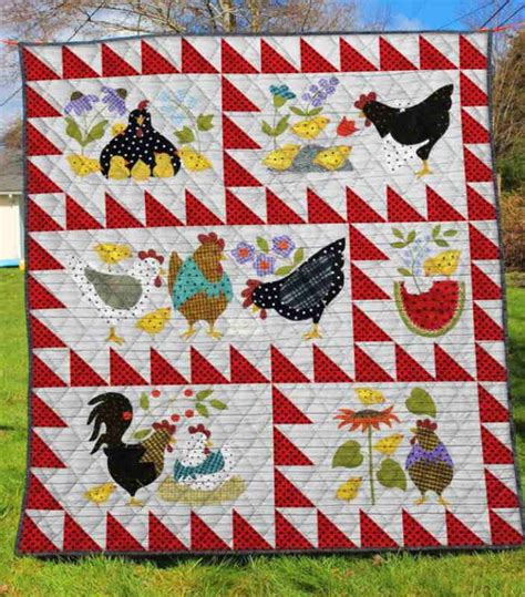 Chicken Quilt Blanket