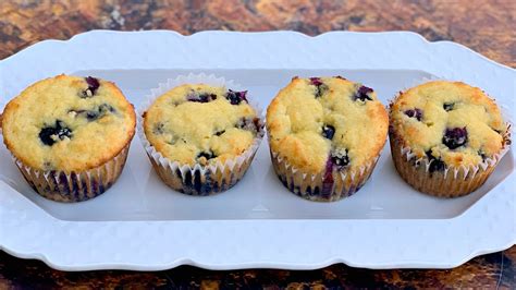 Easy Sugar-Free Blueberry Muffins + {VIDEO}