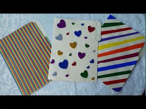 3 DIY FOLDER/ NOTEBOOK COVER DESIGN IDEAS || MANILLA FOLDER CRAFTS || BACK TO SCHOOL 2018 - YouTube