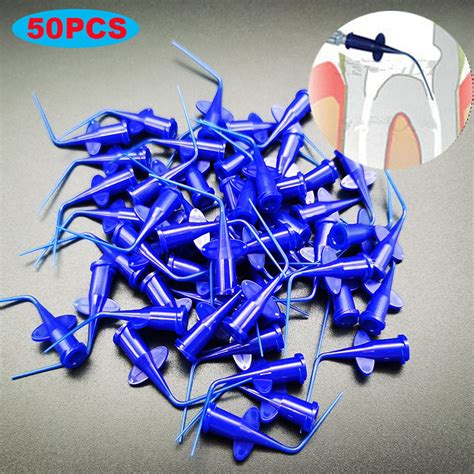 50Pcs Disposable Rinse Tips for Dental Irrigation Flexible | Shopee ...