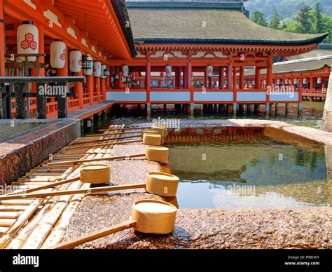 Itsukushima shrine in Japan Stock Photo - Alamy