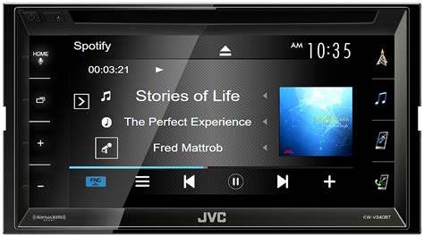 JVC Double DIN Multimedia Car Stereo - KW-V340BT