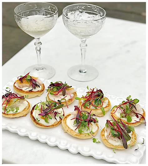 Southern Bilinis with Smoked Trout & Maple Creme Fraiche — Andrea's ...