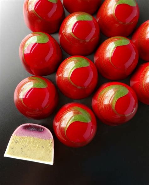 Cherry Pistachio chocolate bonbon by Elle Lei - Pastry Recipes in So Good Magazine