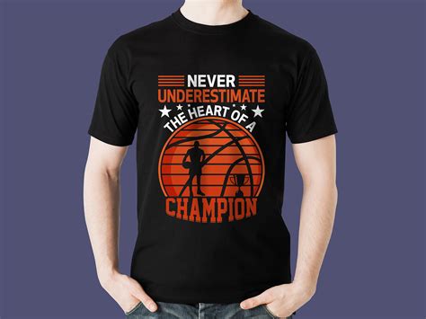 Basketball T-shirt design with Free Mockup on Behance