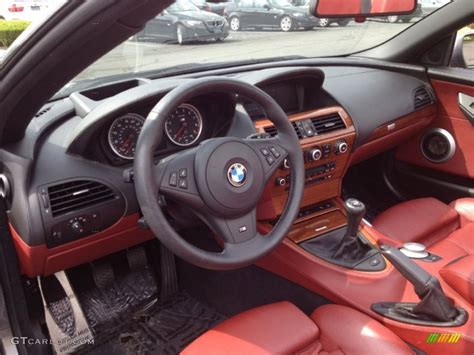 Indianapolis Red Interior 2008 BMW M6 Convertible Photo #65863691 ...