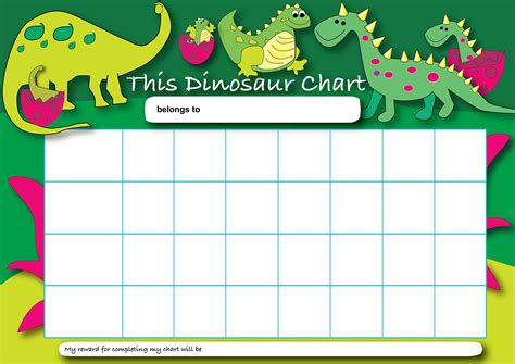 Buy SuperStickers A4 Dinosaur Reward Chart with 50 Stickers Online at desertcartJapan