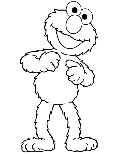 Elmo Face Coloring Page Images & Pictures - Becuo