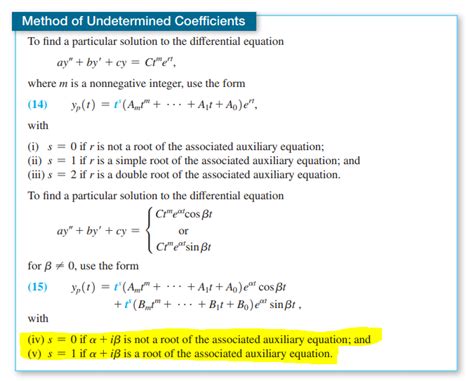 [Differential Equations] Non-Homogeneous Equation Solution : learnmath