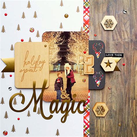 10 Beautiful Christmas Scrapbook Layout Ideas 2016 - ScrapbookingStore