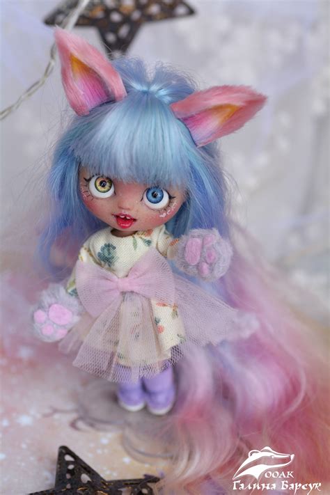 OOAK mini Blythe, doll custom. Cat dolly | Ooak, Christmas dolls, Ooak dolls