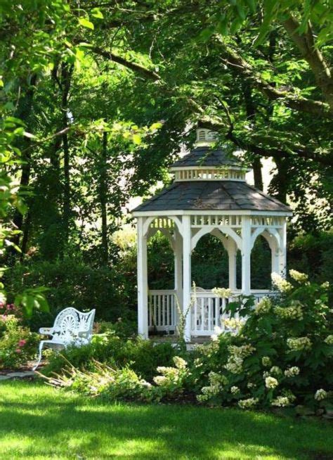 Small White Garden Gazebo Design Ideas (con imágenes) | Jardines, Patio ...