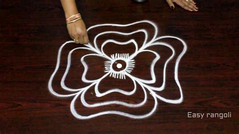 Kolam Easy Art Designs Rangoli Simple