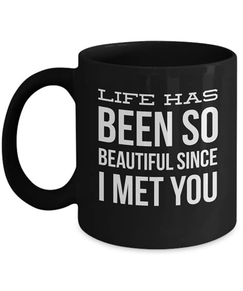 Black Coffee Mug With Sayings - Life Has Been
