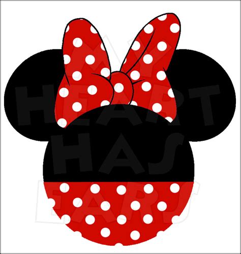 Black Minnie Mouse Head Clip Art