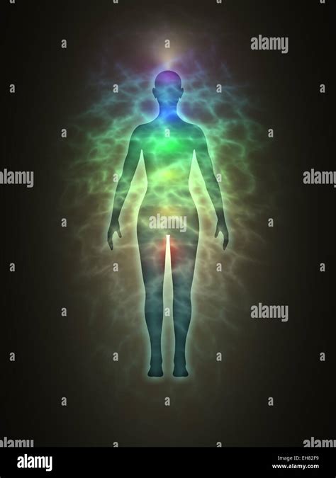 Human aura and healing energy Stock Photo - Alamy