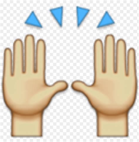 Free download | HD PNG raised hands emoji 128 hands up emoji PNG ...