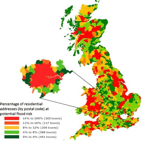 Around 5 million UK population currently live in potential flood risk ...